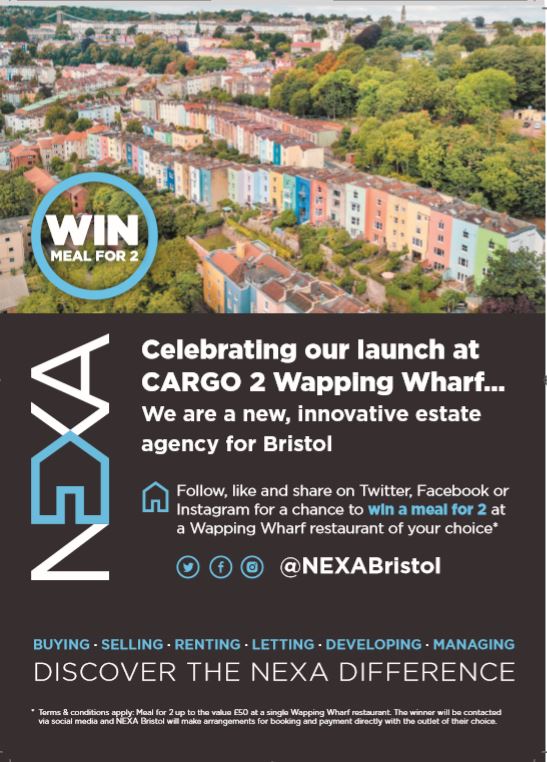 NexaBristol's tweet photo. RT and FOLLOW us for chance to win 🍜**FREE meal for two**🍷at
one of our neighbours' lush eateries @WappingWharfBS1 
Winner to be drawn end of May. Spend rest of month deliberating which one to choose 🤔😜 We'll make payment of £50 to outlet of your choice 😀 https://t.co/Pc01GBEGr4