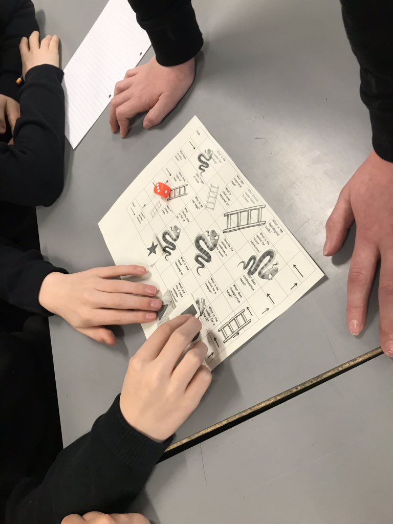 PerthHighGeo's tweet photo. S1s enjoyed playing snakes and ladders whilst testing their knowledge on past topics. Keep up the good work as you move into 2nd year! 🌟 https://t.co/R8jPONN2ss