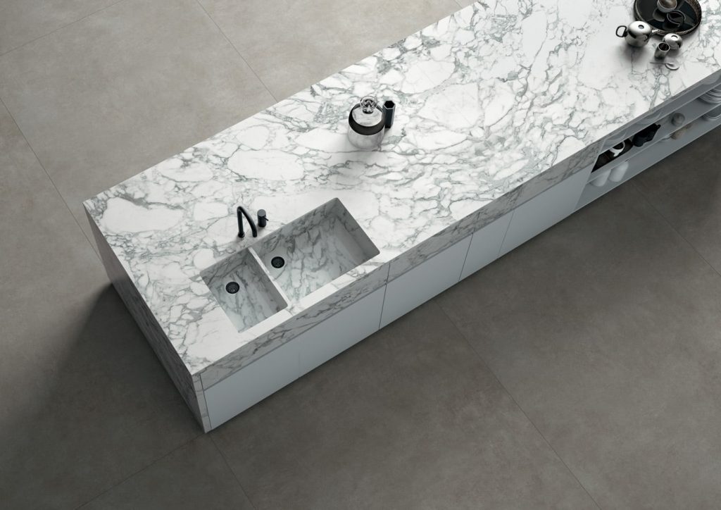 CeramicsOfItaly's tweet photo. #TileTuesday #ICFFpreview: Infinity – The Engineered Surface is revolutionizing #kitchendesign w/ a new 12mm slab for countertops, tables & bathroom vanities! Come see these stunning applications at @ICFF, May 19-22 at the @javitscenter in New York! #ItalianTile #NYCxDESIGN https://t.co/lJi13SGx4A