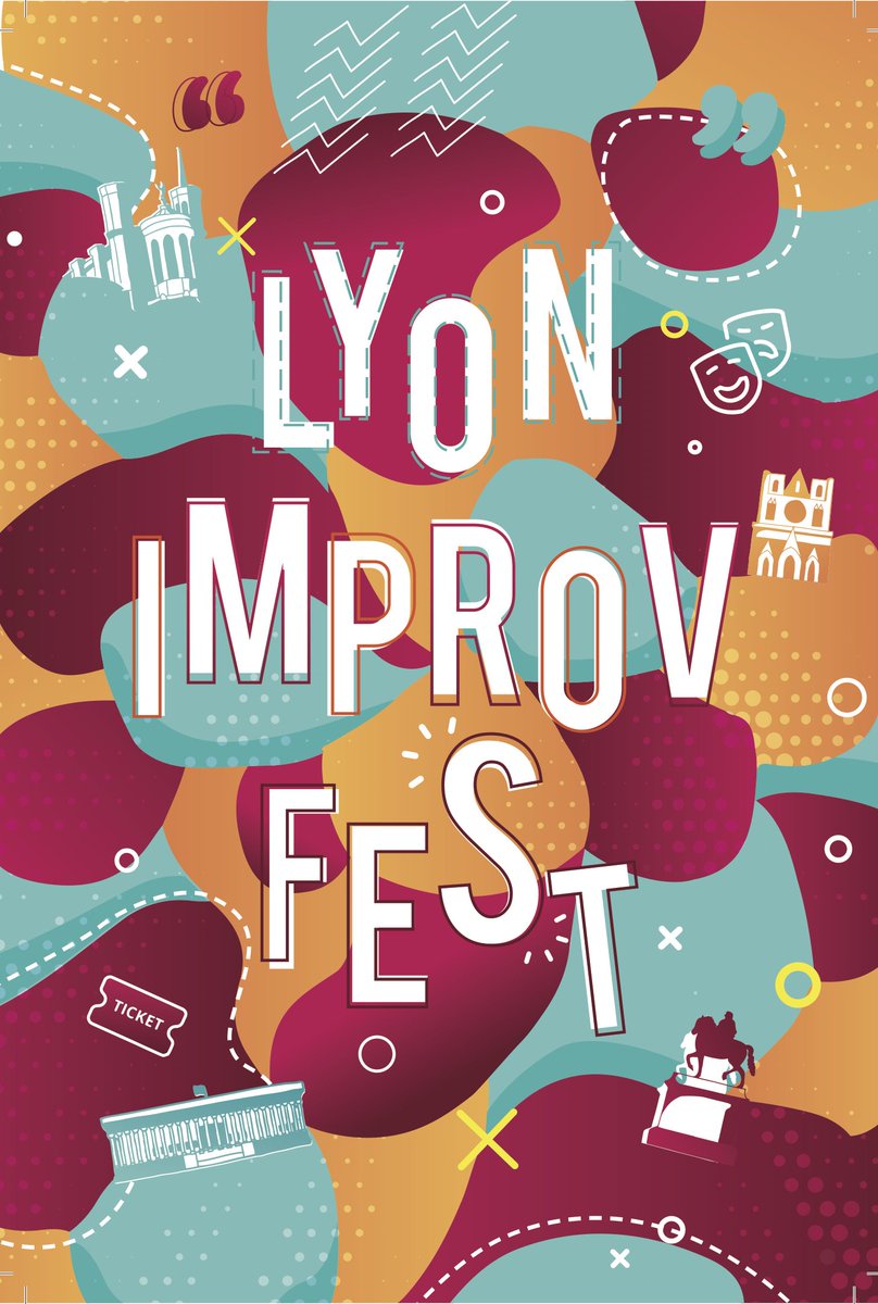 ecloLINK's tweet photo. Il n'y a pas que Cannes qui a son festival ! 🎭

 Du 04 au 11 Mai dernier, Lyon a aussi déroulé le tapis rouge pour les stars du festival Lyon Improv Fest (LIF) 🤩  

 Voici certaines des réalisations made by EcloLINK pour l'occasion 👇

 #LyonImprofest #festival #improvidence https://t.co/4sy6HtsKM1