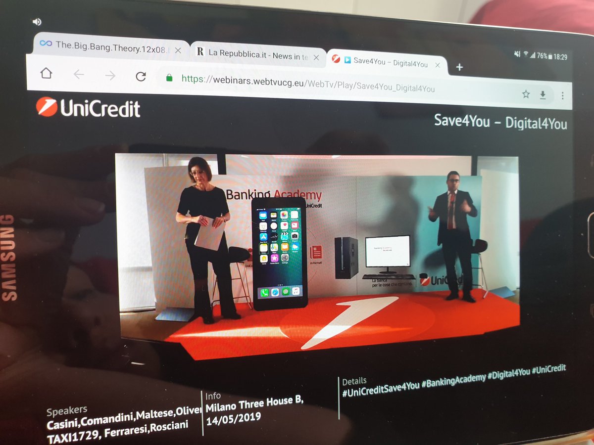 zizziroma's tweet photo. #app #mobilebanking inizia il tour #VirtualReality #Save4You #BankingAcademy #Unicredit @NeffatIvana @bozluca @martalamanda https://t.co/a7fmutT2ge