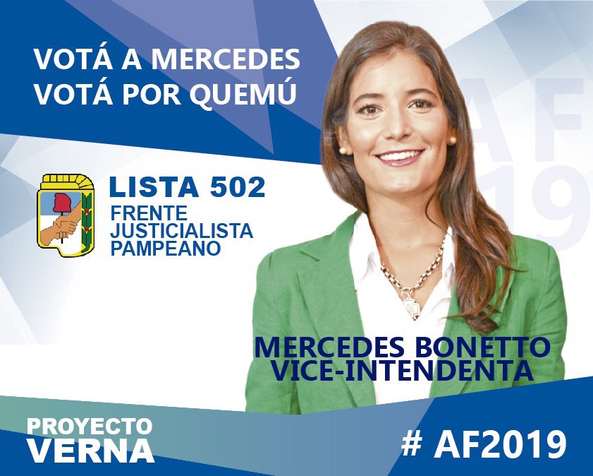 AFintendente's tweet photo. 🗳 Se acerca el domingo. Mercedes y todo el equipo cuenta tu apoyo, para que Quemú siga siendo un lugar donde es lindo vivir.

#AF2019✌🏼 https://t.co/YirUec5xmO