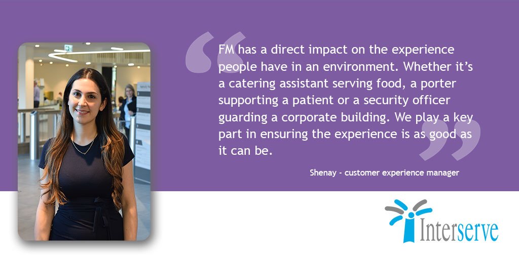 "... we can play a key part in ensuring that the experience is as good as it can be." Shenay, #CustomerExperience manager comments on the direct role FM's have on the end-user #WorldFMDay #Interserve #FacMan #InterserveCX @InterserveNews