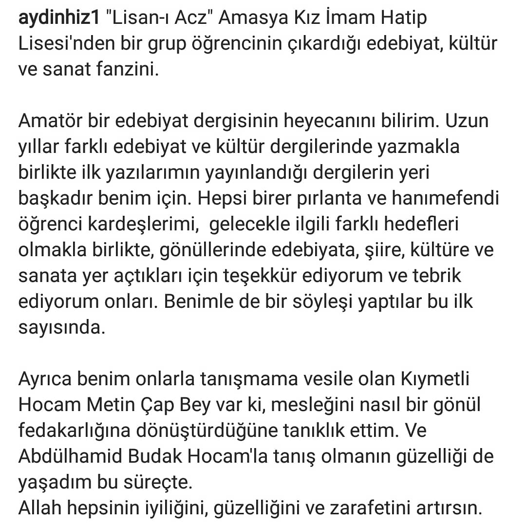 acz_lisan's tweet photo. Her şey için çok teşekkür ederiz @aydinhiz1  🌷 
Amasya'ya gelip gönlümüze misafir oldunuz ⚘
Sizinle tanışmak onur verici 😊😊 https://t.co/zqCTwtlKqC