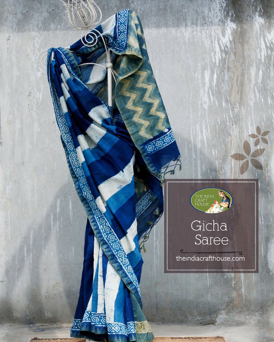 indiacrafthouse's tweet photo. Gicha Saree

Hand block printed Gicha Saree from Rajasthan with blouse piece, striped body with woven temple border and gold hues pallu in diagonal pattern.

- https://t.co/UHn4nErEVq

#gicha #saree #apparel #design #style #fashion #handloom #handmade #handcrafted #art #craft https://t.co/r5CEHTf7j9