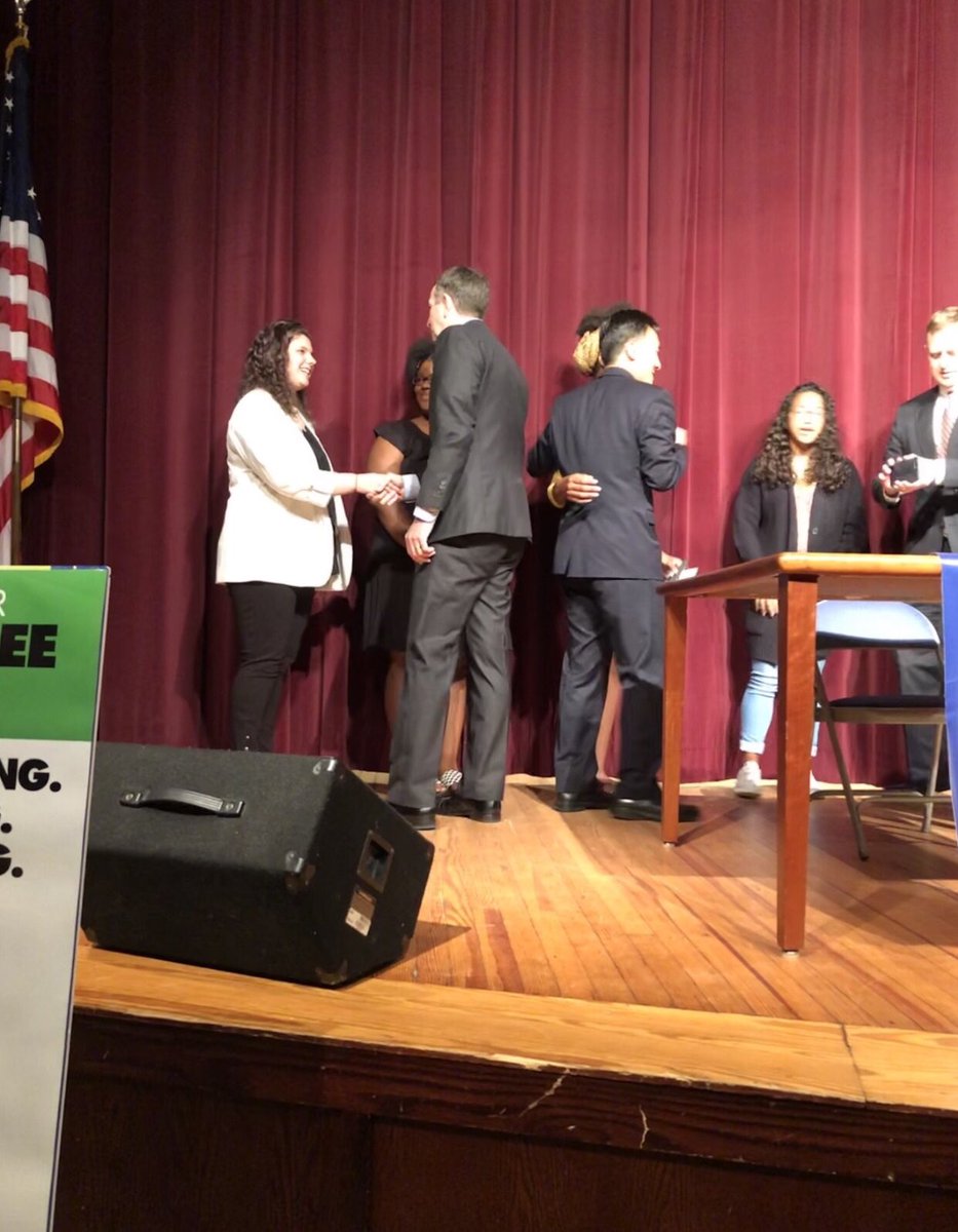 PowhatanF's tweet photo. Today several members of Ystreet, including one @PowhatanHS FCCLA and Ystreet member, were able to attend as the Governor signed into law new bills regarding tobacco and nicotine products! #Ystreet #FCCLA https://t.co/f2mZhS4pr5
