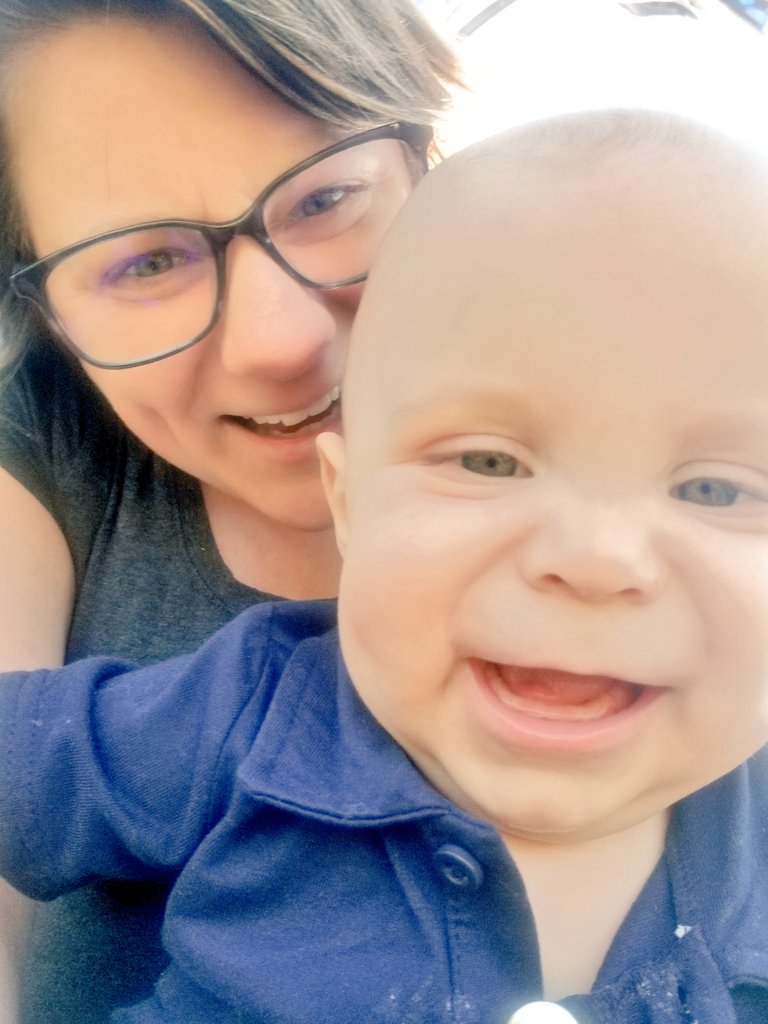 KY_LungBuster's tweet photo. How is it possible that my Little Turkey is almost 10 months old?! #slowdowntime #boymom #mommasboy #futurehunter #blondehairedboy https://t.co/qQequH5moy