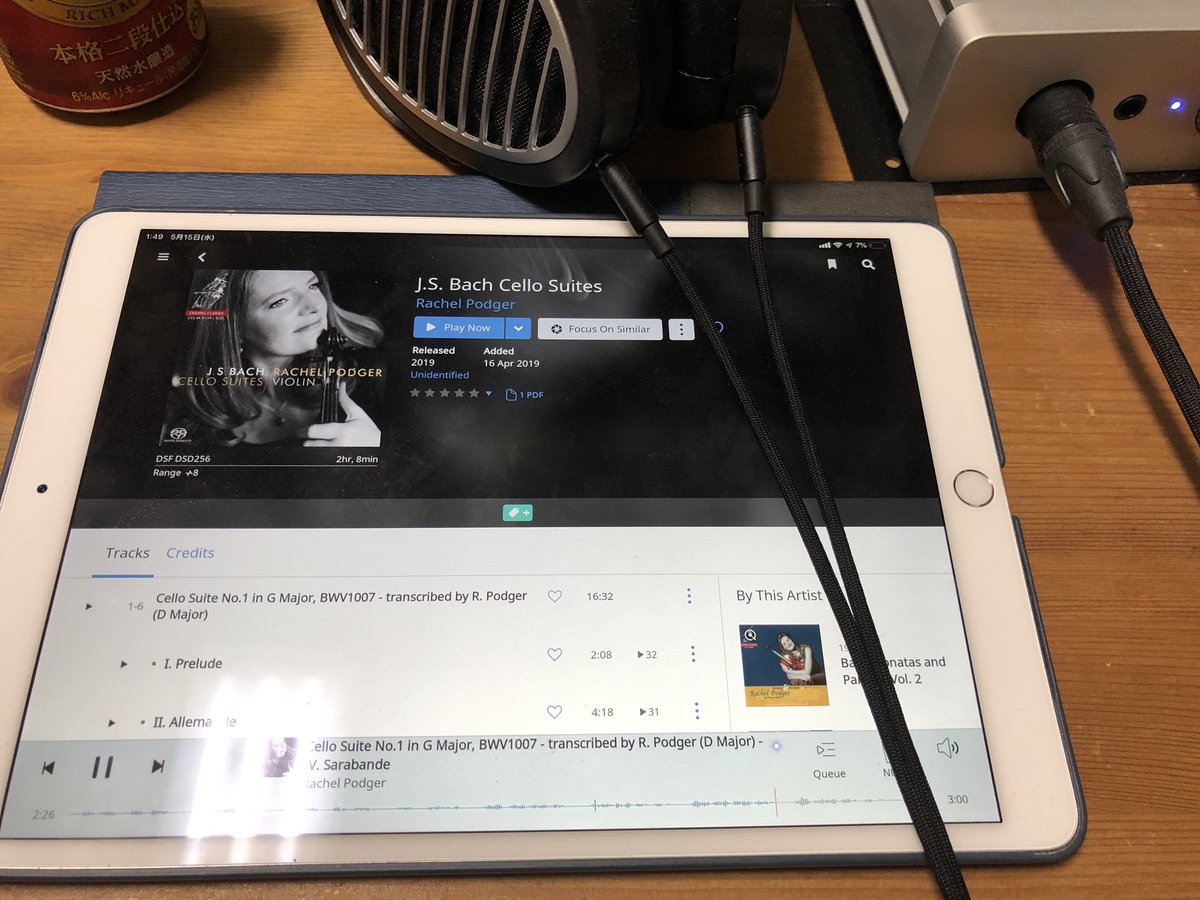 learnchord27's tweet photo. 真夜中オーディオ。生活習慣がヤバい・・
夜中なのでヘッドホンで🎧
#podger #CelloSuites https://t.co/m9XFHU0MTf