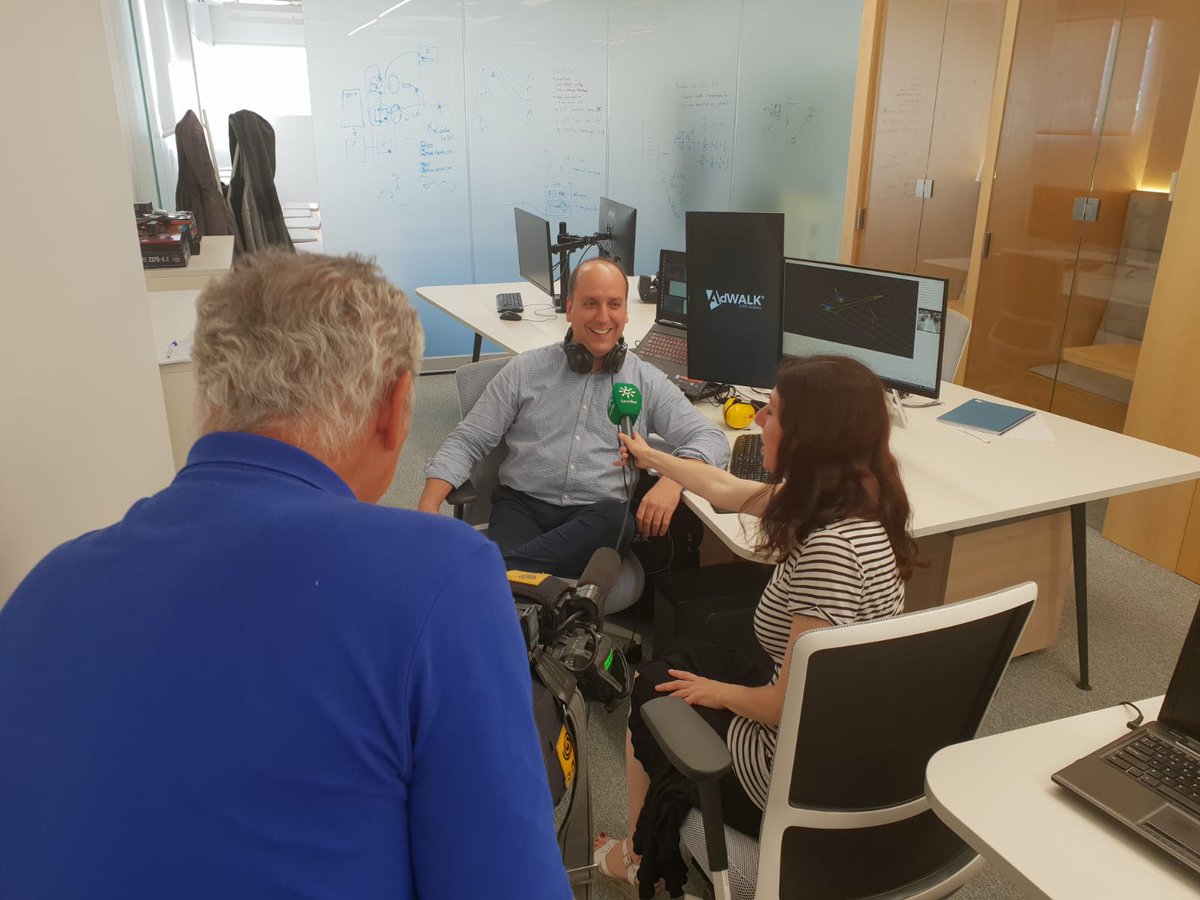 adwalktech's tweet photo. Today @Canalsur visited us. Thanks guys! https://t.co/Yf59llzcYe