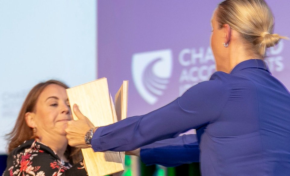 ChrtAccCareers's tweet photo. So this is what I accomplished at #Influence2019 a great achievement and the seconds of courage that I called on to break that board with my hand will last with me forever! Let us help you to find your #10secondsofcourage https://t.co/2xm501n6mt