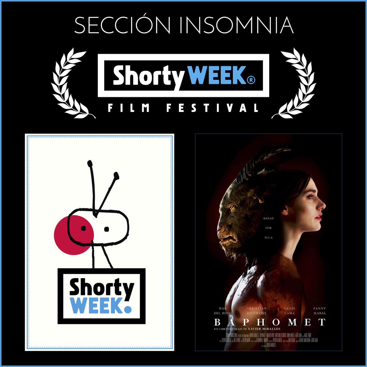 TotemProd's tweet photo. 📽️🎆¡NUEVA SELECCIÓN PARA "Baphomet"! Nuestro corto podrá verse en el @ShortyWeek Film Festival de Cádiz, que nos ha seleccionado en su Sección Cortometrajes Fantásticos (Insomnia). ¡Gracias al festival por elegirnos!

#Baphomet #TotemProducciones #ShortyWeek #festival https://t.co/By3atFQvSI