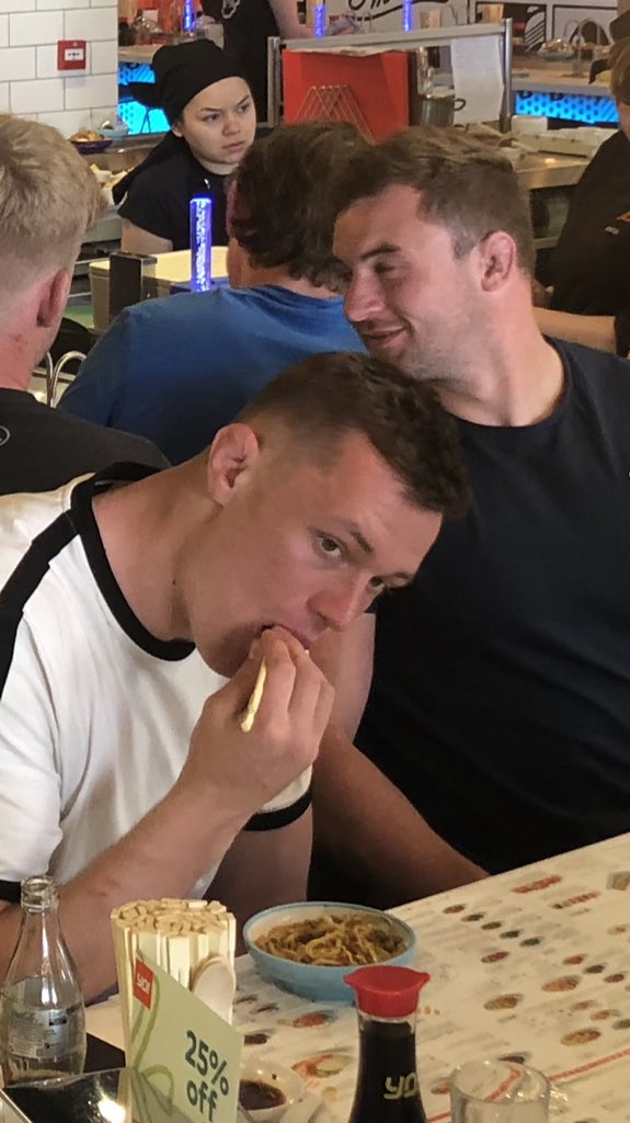 The boys filling their boots at #yosushi put on by the <a href="/theRPA/">The RPA</a>