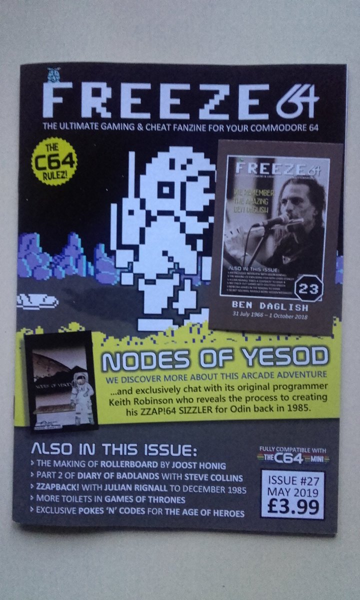 What's better than a new #FREEZE64 issue to brighten a rainy day? Thanks go as always to <a href="/FREEZE64UK/">Vinny Mainolfi | FREEZE64.com | Commodore 64</a> ! And now let's read a bit! :)