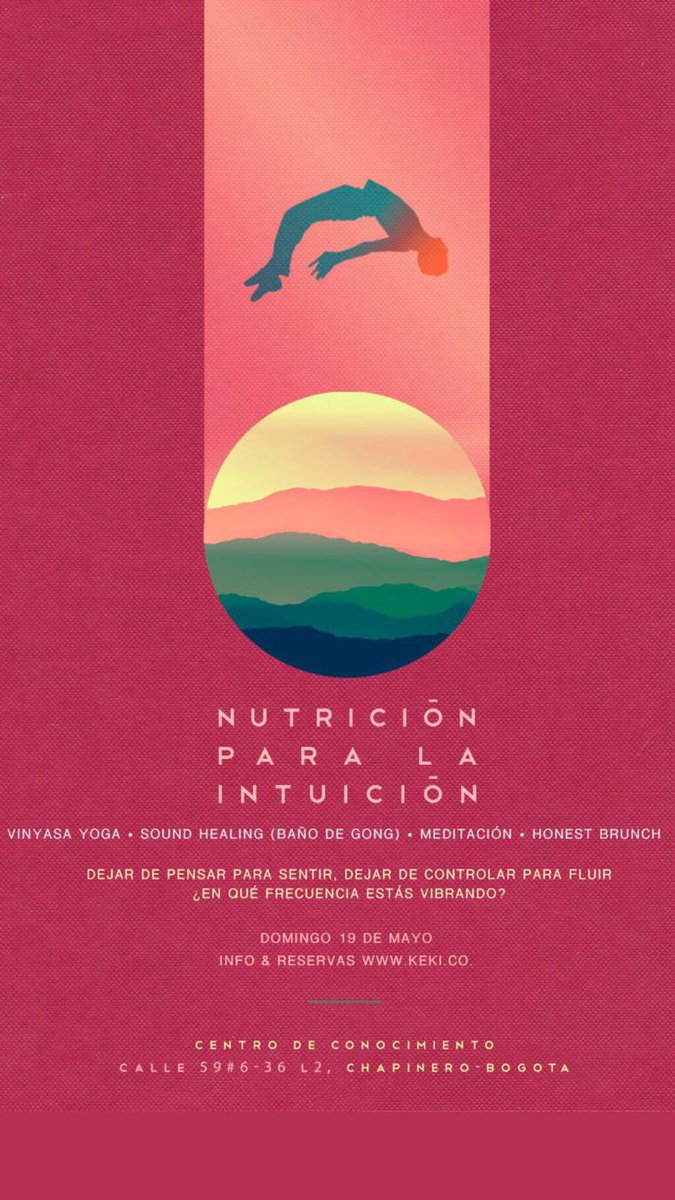 CC_SocialCo's tweet photo. ¿En qué frecuencia estás vibrando? 

Este próximo domingo te invitamos desde las 10:30 am al taller "Nutrición para la intuición", reservas a través de https://t.co/Yl2UKHPEoH 🙏 https://t.co/nZN8g6qZRI