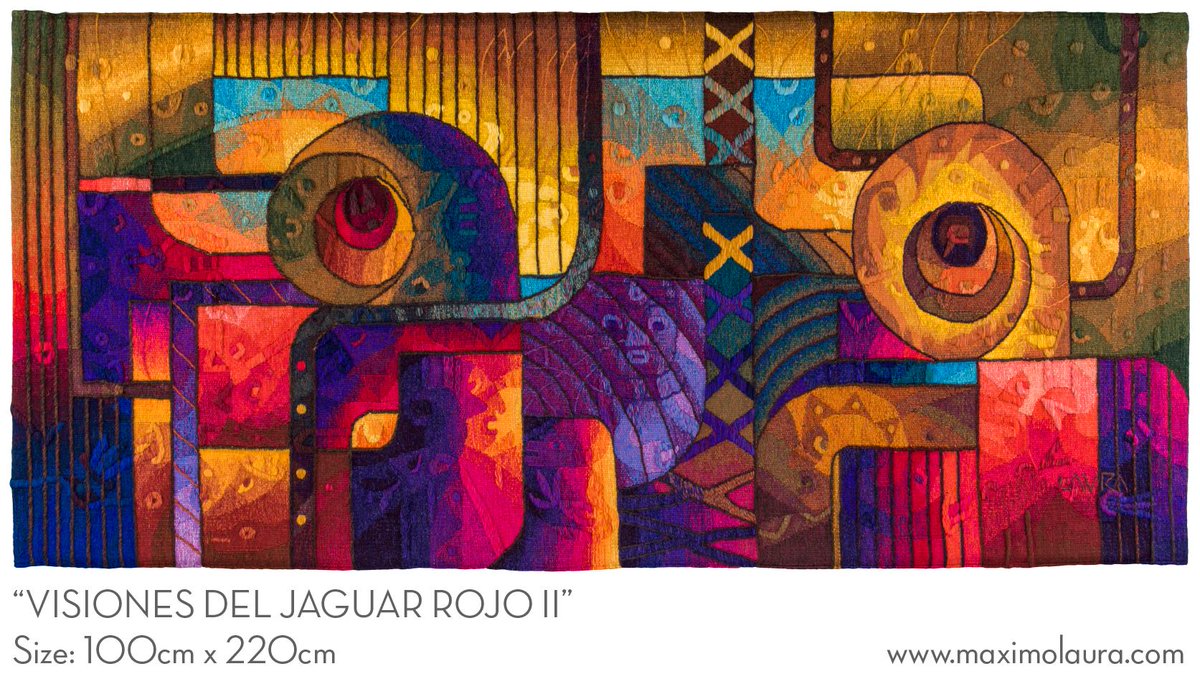 MaximoLaura's tweet image. "Visiones del Jaguar II" Size: 100cm x 220cm
#Handwoven #Peruvian #Tapestry #Art by #MáximoLaura
.
.
.
#tapestryart #galleryart #gallery #desing #museum #museomaximolaura #MaximoLaura #shop #esculpture #mask #handmade #textile #handwoven #travel #cusco #peru #colours #andean