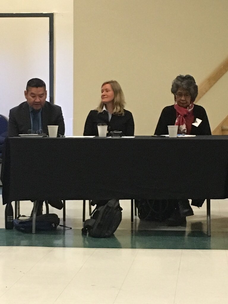 TheGordonFdn's tweet photo. Thanks to Sarah Jerome, Minister Alfred Moses and @gwichinpeterson for opening our third #NorthernPolicyHackathon on northern housing in #Inuvik https://t.co/3tnEjUpOfz