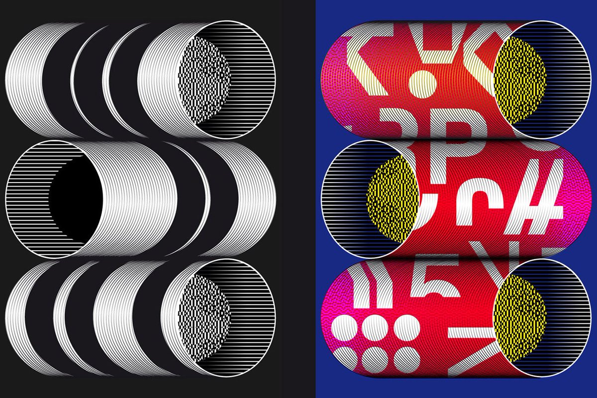 createthezine's tweet photo. We had a chat with @mniswendy about their graphic design &amp; art direction for our latest issue. The super duo produce hyper-graphic brand identities, typefaces, patterns, animation &amp; print expressing bold visuals through colour, symbology &amp; type
https://t.co/Dyt8jnSs07 https://t.co/0LBVtc1y9U