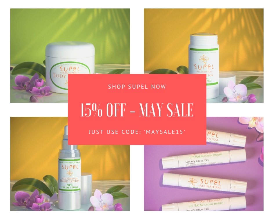 SupelSkin's tweet image. supelskin.com/discount/MAYSA…

15% off everything, during May 2015!