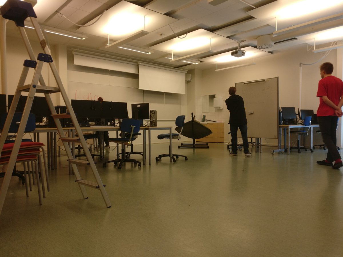 wimmalab's tweet photo. Building a workspace for WIMMA Lab from scratch. Looking good and ready to start working! #jamk #wimmalab https://t.co/pvrACi6OCu