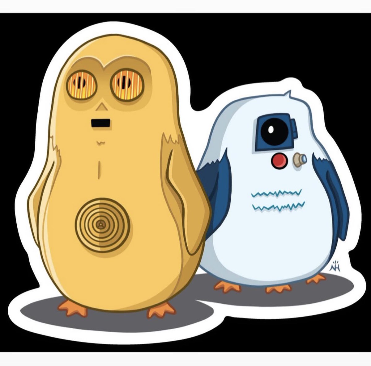NathanHamill's tweet photo. They’re heeeeeeere. Drorg Die Cut stickers. Now available at https://t.co/TiIfg3sBR4 Measures 3" x 2.71” Free sticker included w/ each Boris vinyl, 2 free stickers included w/ each order of a larger vinyl. While supplies last... #drorg #drorgs #artoo #threepio #porg #porgs https://t.co/JQLdteoLbm