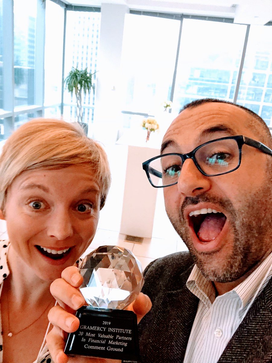 @CommentGround @KateStoodley and @Ashinsf Taking home this well deserved super crystaly Best Agency Partner award from Gramercy Forum! Couldn't be more proud of #marykateandashley