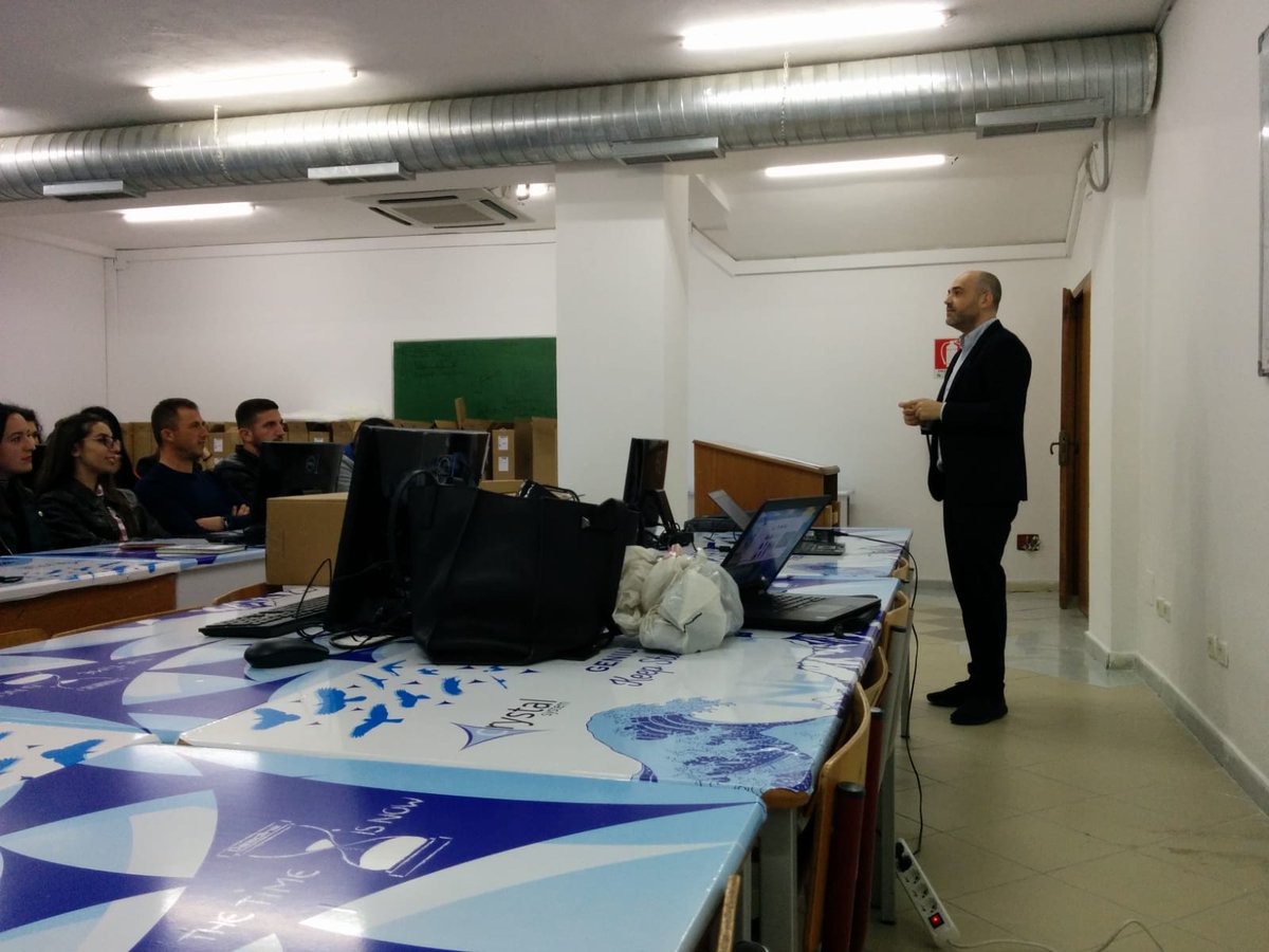 itg4au's tweet photo. @KlaudiaCarcani and @rcolomo with #masterstudents in #research seminars at the @UAMDofficial 

@EUErasmusPlus 🇪🇺 Capacity Building in #HEIs #Albania https://t.co/qm8hMGpap5