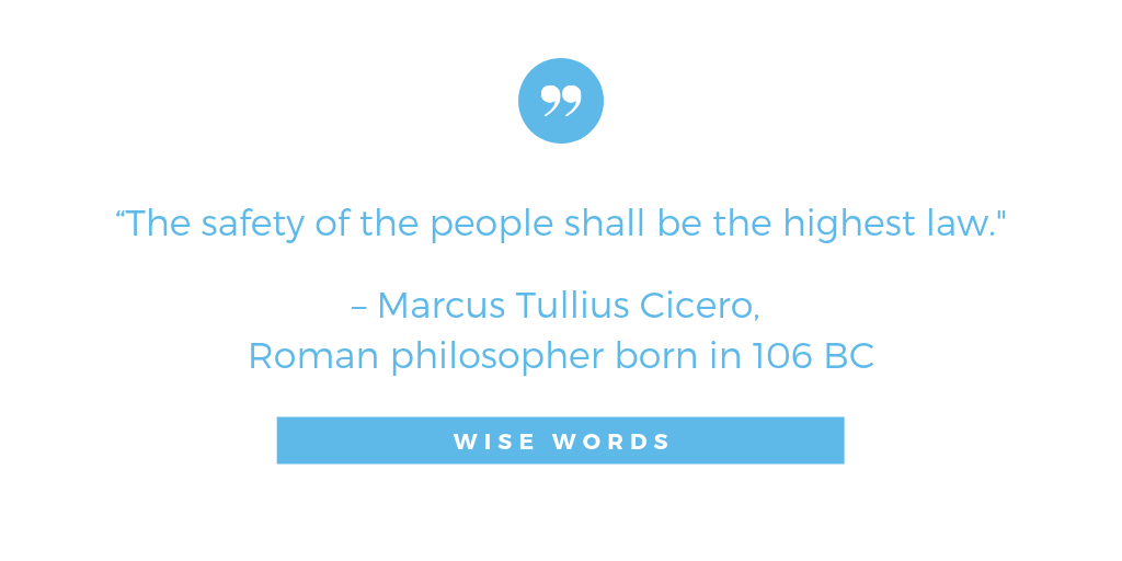 GunDetection's tweet image. “The safety of the people shall be the highest law." ~ Marcus Tullius Cicero, Roman philosopher born in 106 BC 
#quoteoftheday