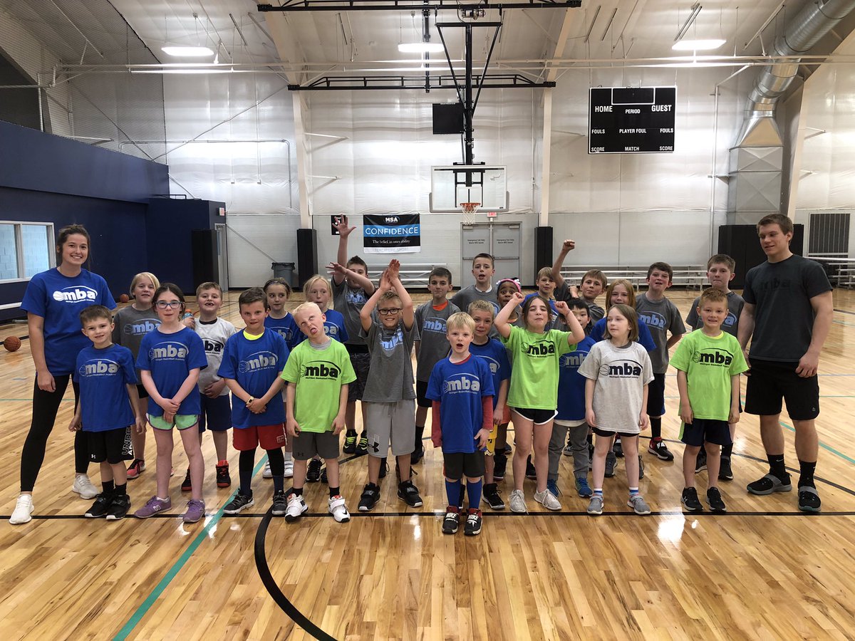 M_B_A_Bball's tweet photo. Our little ballers led by coach Slager working on their skills for the past 6 weeks. #Teach1st #Play2nd https://t.co/kjT5FrtTJy