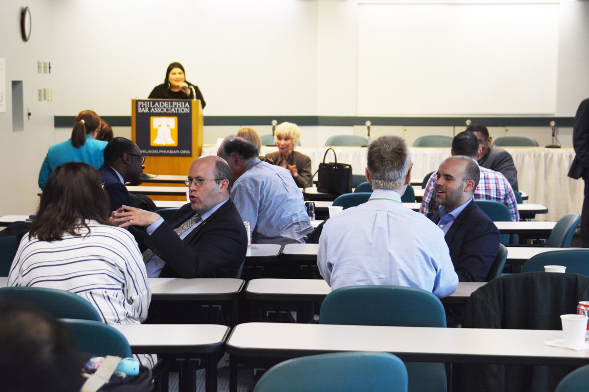 PhilaBar's tweet photo. Jennifer Lynn Robinson, of @AreYouNetworked, presented great tips to @PhilaBar members on successful networking, before giving social media guidance to recent grads on @CBSPhilly! #PurposefulNetworking https://t.co/H3BNkdcLJ1