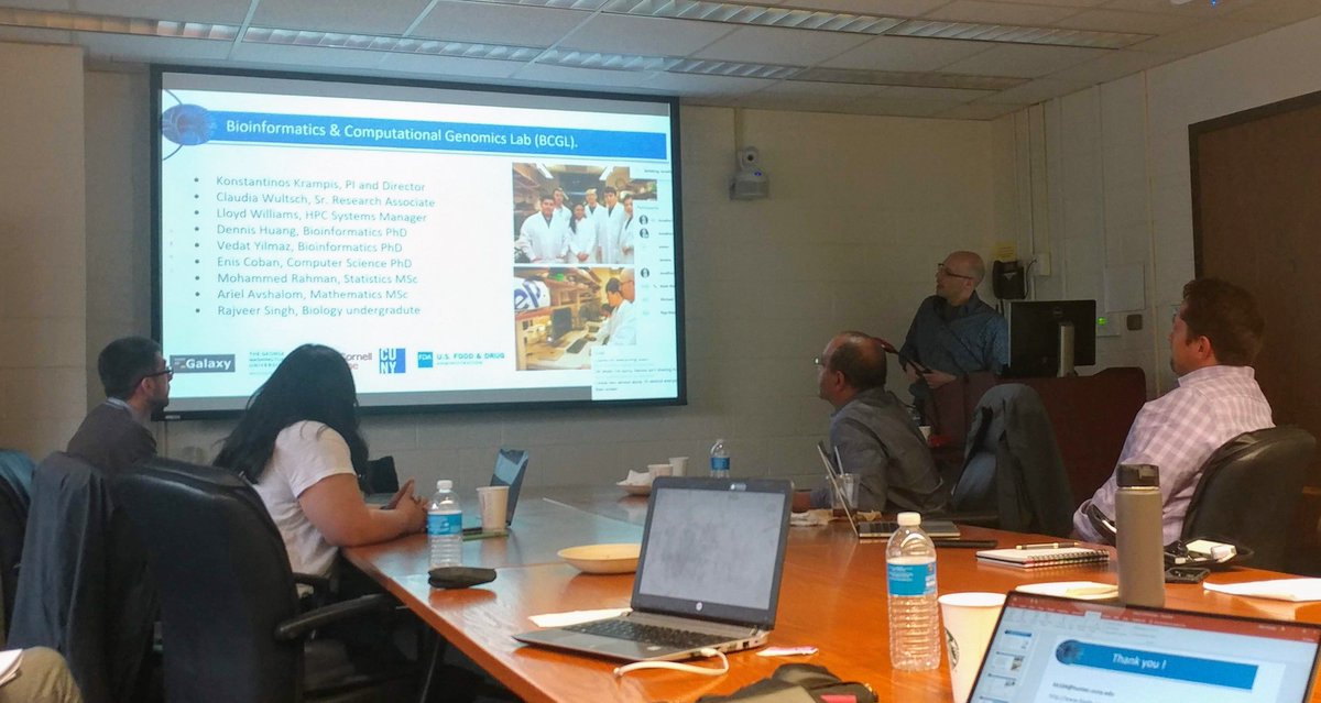 bioitx's tweet photo. Attended @BioComputeObj 2019 meeting taking place @US_FDA - pic from @SBGenomics followed by my own talk with @galaxyproject members @jgoecks @NicolaSoranzo #BioCompute2019 https://t.co/KhFxbZkgkB