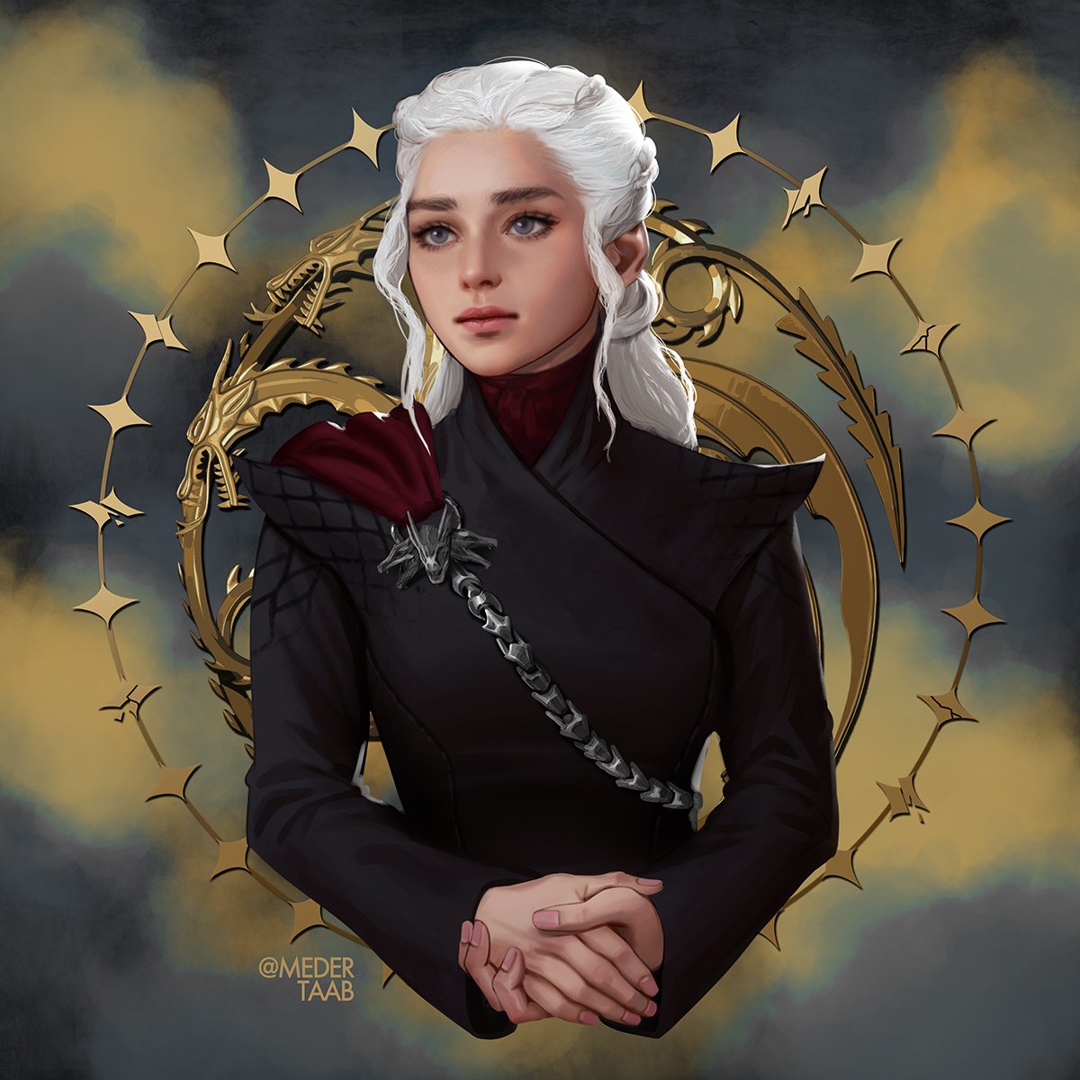 MederTaab's tweet photo. Daenerys. I will remember you as someone who once said "I will answer injustice with justice" #GameofThrones https://t.co/1N5XVb3K0n