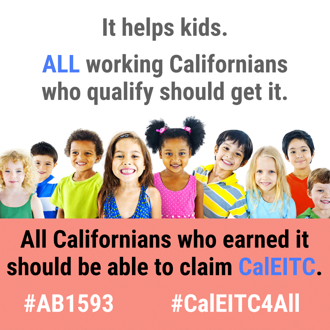 UnitedWayWineCo's tweet photo. #AB1593 makes all working Californians eligible for #CalEITC
#ITINs + TPS holders can't claim it.
Mixed-status households where one tax-filer is an ITIN cannot claim it.
3/4 of those who cannot claim it live in households w/ kids (who are often citizens).
#CalEITC4All #CA4ALL https://t.co/uYP8Fn52XN