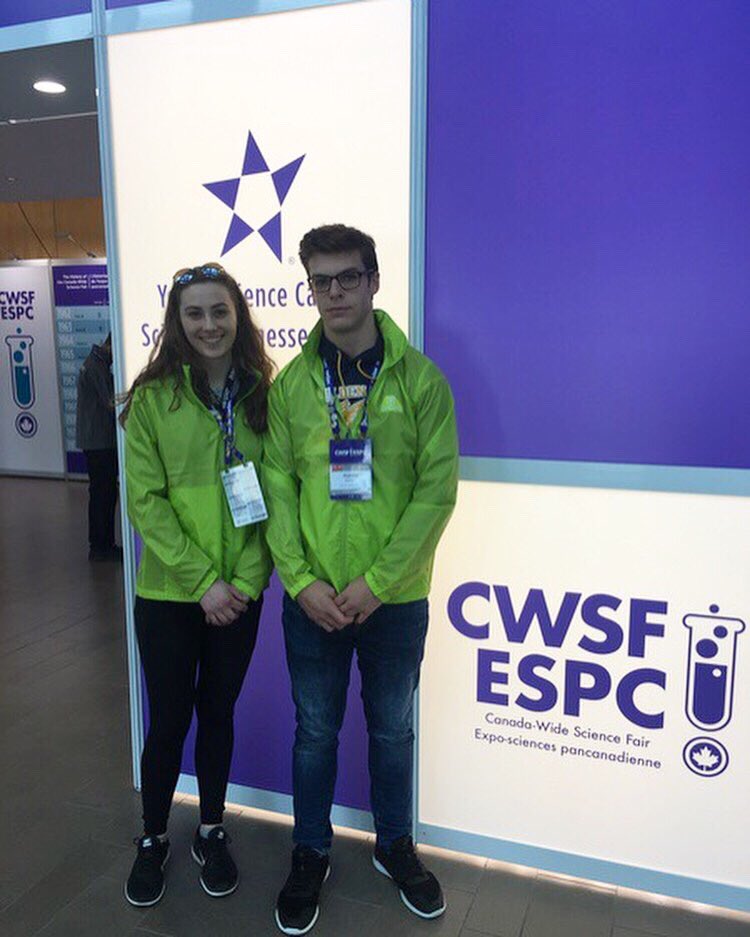 NasaNdss's tweet photo. Truly inspirational Hawks, amazing job at the Canada Wide Science Fair Beth and Hunter! A fantastic representation of youth in science.😎🚀🔬 #science #canadawidesciencefair https://t.co/brguLqhHCq