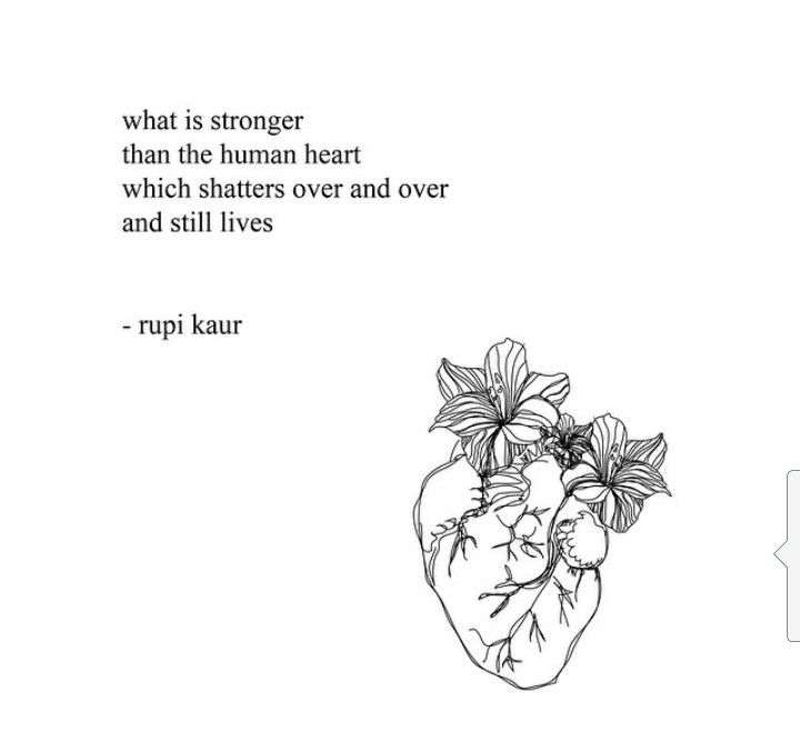 Here's a sneak peak at a poem from milk and honey by Rupi Kaur. You can pick up a copy for yourself at your local Indigo!