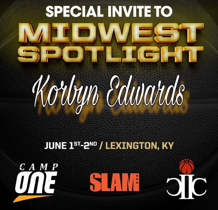 Congrats to Korbyn Edwards (2027) for getting an invite to the Midwest Spotlight at <a href="/kbchoops/">Kentucky Basketball Commission</a>