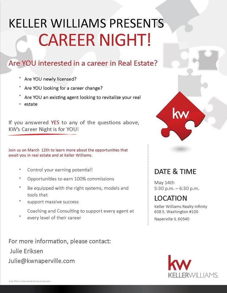 JShoRealEstate's tweet photo. Career Night!
Tonight’s the night 🌛

Come and see what a career in real estate can offer.

🕚 May 14th 5:30pm to 6:30pm
#happiestplacetowork #kellerwillliamsinfinity https://t.co/pSDYS4dJMe