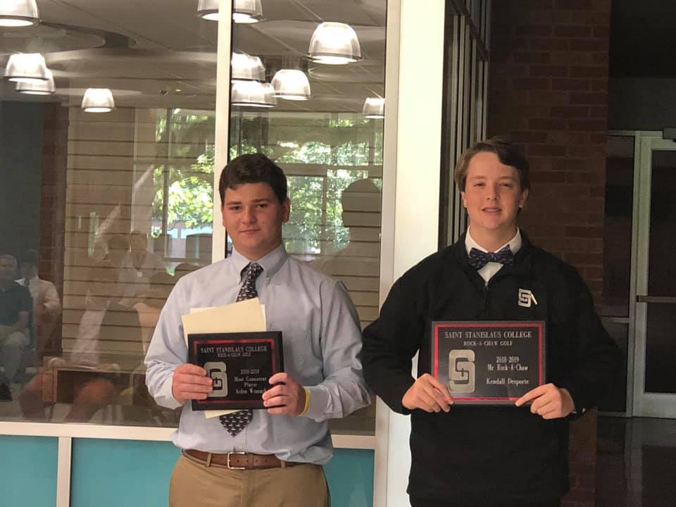 StanislausRocks's tweet photo. Congratulations, golf Rocks, on a successful season! #SSC #SSCSports

Most Consistent Player: Aiden Womack
Mr. Rock-A-Chaw: Kendall Desporte https://t.co/9HLtEr3sN0