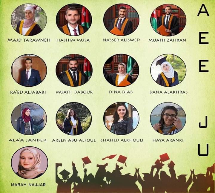 ju_aee's tweet photo. تتقدم عائلة AEE-JU بالتهنئة لخريجها من طلاب كلية الهندسة/الجامعة الأردنية🎓
-مجد طراونة 
-هاشم موسى 
-ناصر العسوّد 
-معاذ زهران 
-رائد الجعبري 
-معاذ دبور 
-دينا دياب 
-دانة الأخرس 
-ألاء جانبك 
-عرين أبوالفول 
-شهد الخولي 
-هيا عرنكي 
-مرح نجار 
كل الشكر والتمنيات بدوام النجاح. https://t.co/XESfTOhx0D