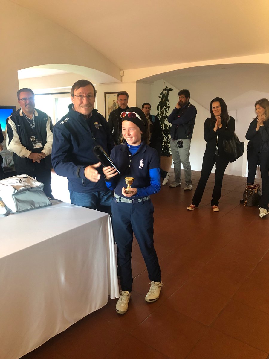 LayaLovesGolf's tweet photo. Laya Wins U12 Golf competition at Golf Nazionale Rome Italy, 5,800 yards 72 PAR with a +21 result (Amazing experience and what a challenging golf course with a slope rating of 145) https://t.co/aUbO8MYb8o