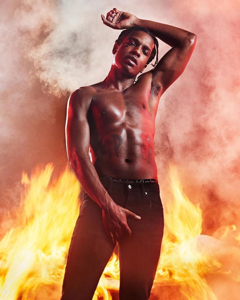 AsapRockySnaps's tweet image. ASAP Rocky for Calvin Klein