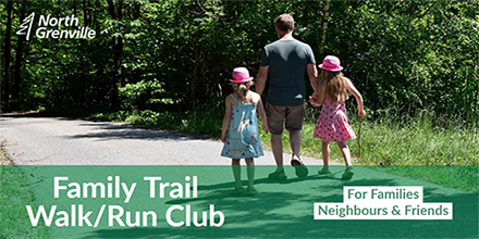 North_Grenville's tweet photo. Every Saturday, the #NorthGrenville Family Trail Run/Walk Club meets at 8 am at Veterans' Park. Families & friends can run or walk on the trails and forest roads together. You don't need to commit to every weekend. See more info: https://t.co/jXrPpt15bm #Kemptville #NGtrails https://t.co/wfcnSVMmES