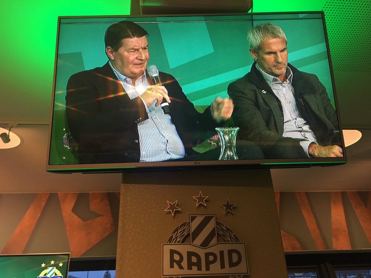 skrapid's tweet image. Jetzt im Gespräch beim Legendenabend: Christian #Stumpf, der mit Michi #Konsel über die spannenden 90er spricht! #SCR2019