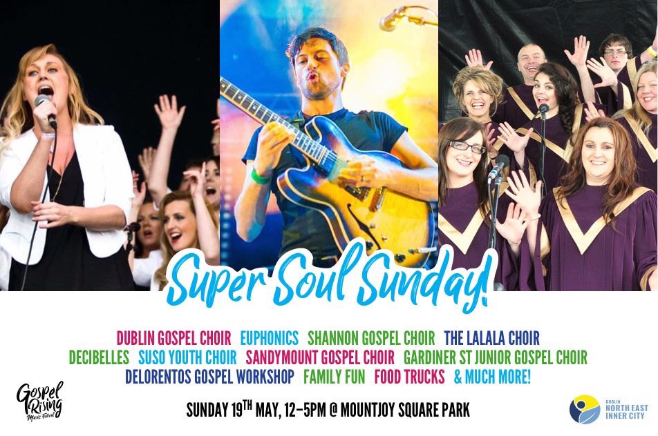All your favorite Gospel Choirs featuring in the #GospelRising 2019 Super Soul Sunday gig in Dublin. Sunday 19 May. Check out the details.  facebook.com/events/3774285…