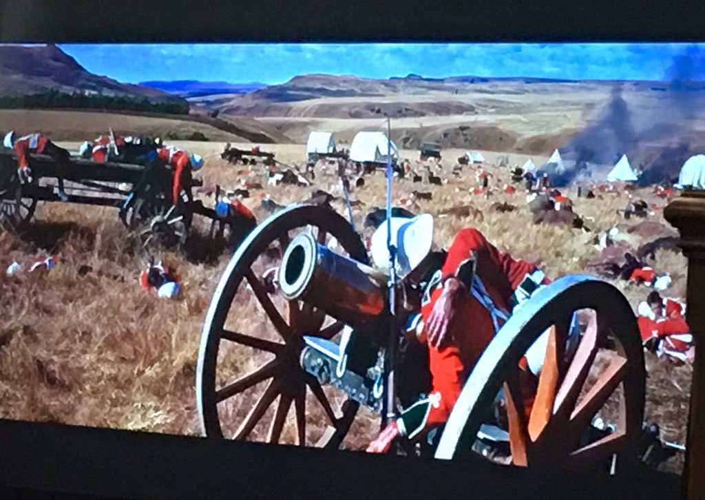 RSMEGp's tweet photo. Royal Engineer Troop Commanders Course 184 settle down for their evening to watch Zulu. #Historymatters #lookbackandlearn @Proud_Sappers @thinkdefence @REMuseum https://t.co/GEIS84eq5n