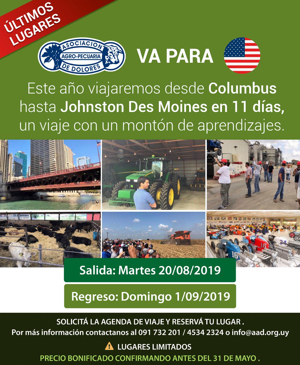 Volaron los cupos ¡Quedan los últimos 6⃣lugares! #culturaagro