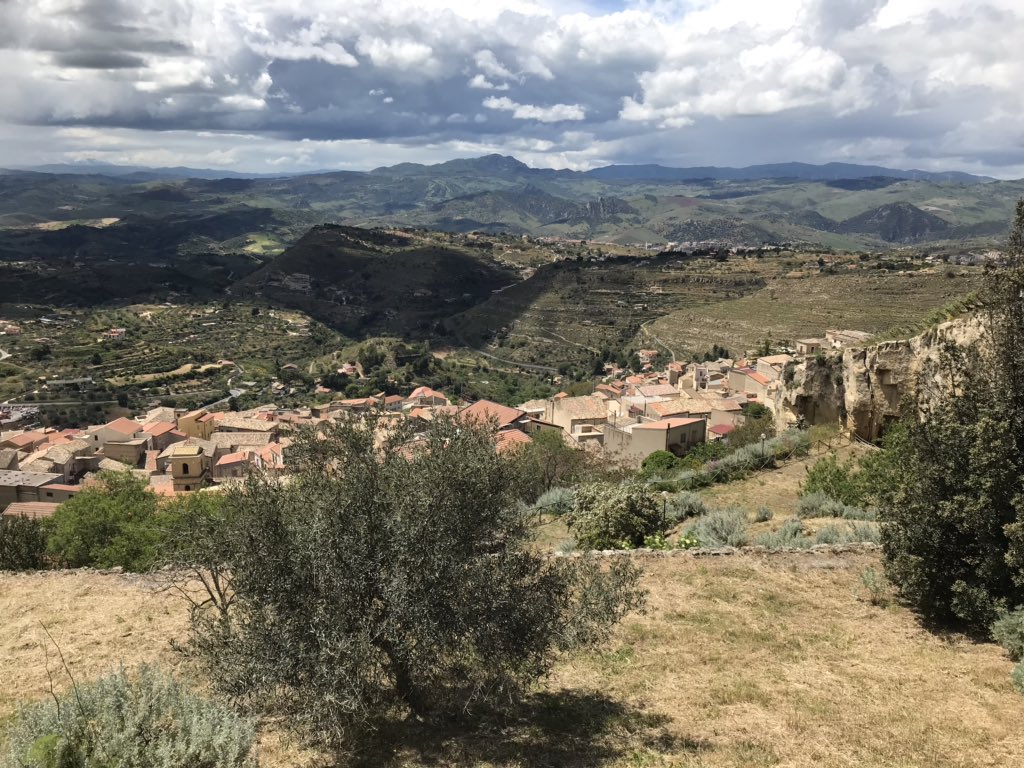 Shame about the view 😏. Agira and Assoro, Sicily. Both liberated by the Canadians in hard and brutal combat against seasoned German troops in 1943.