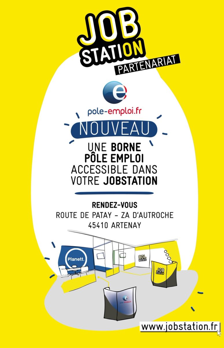 LeMaoutMP's tweet photo. 📌 C'était aujourd'hui #AvecPoleEmploi #Orléans Ouest et DT45
➡️ Inauguration de la borne #PoleEmploi dans votre #jobstation au ❤️ des territoires
▶️Permettre un accès 🏃 à tous 💻#poleemploi
🤝Partenariat @JobstationFR et @poleemploi_RCVL @DavoigneauJj @patrick_boissy https://t.co/h3rSPBw5cX