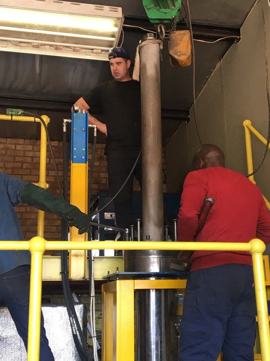This is one of our Borehole range of pumps been manufactured, the AB50-4, this pump can pump 50 cubes an hour at 300 meters.