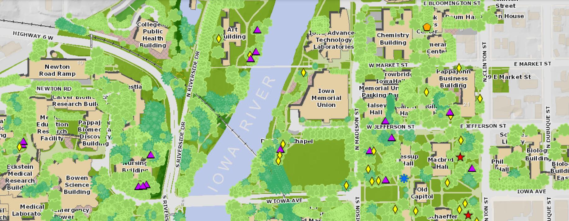 University Of Iowa Campus Map - Allyce Maitilde