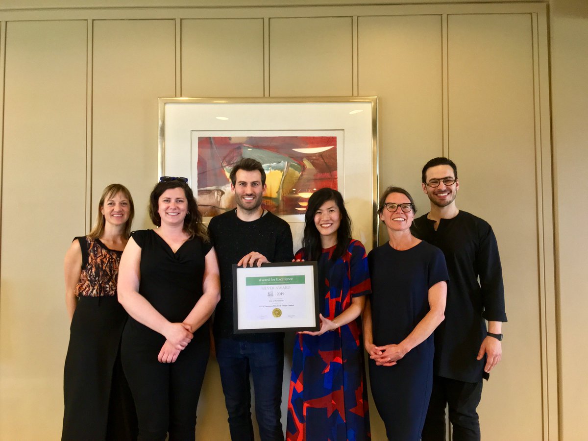 Viva_Van's tweet photo. We're honoured to have received a @_PIBC award for excellence in planning practice!
Congrats to everyone involved in making the #vivavancouver #BikeRackDesignContest a huge success.
#publicspace #tacticalurbanism #bikerack #vancouver #planning https://t.co/oGTNbD6WV3